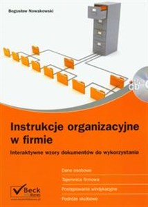 Obrazek Instrukcje organizacyjne w firmie z płytą CD
