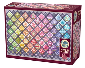 Bild von Puzzle 2000 Tęczowy patchwork 112180