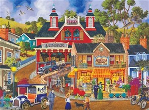 Bild von Puzzle 1000 Sklep farmera w centrum miasteczka