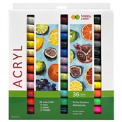 Pokaż szczegóły dla Farba akrylowa 36 kolorów x 12 ml Happy Color Farba akry... -  fremdsprachige bücher polnisch