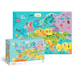 Obrazek Puzzle 100 Mapa Europy DOP300124