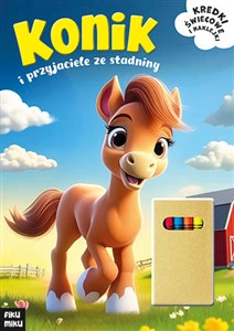 Bild von Konik i przyjaciele ze stadniny Kredki świecowe i naklejki