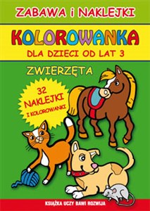 Bild von Kolorowanka dla dzieci od lat 3 Zwierzęta 32 naklejki i kolorowanki