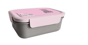 Bild von Śniadaniówka 1200ml Pink & Grey