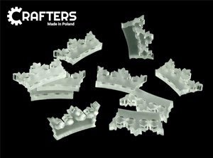 Bild von Żetony akryl satynowe korona 10szt.