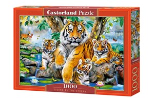 Bild von Puzzle 1000 Tigers by the Stream