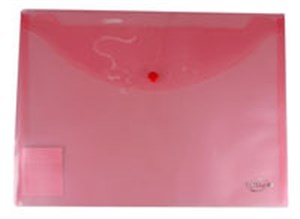 Bild von Teczka kopertowa A4 czerwona transparentna