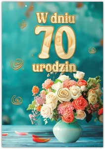 Obrazek Karnet Silver 70 urodziny