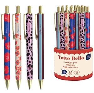 Obrazek Długopis automat metal Tutto Bello nieb (16szt)