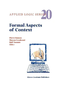 Obrazek FORMAL ASPECTS OF CONTEXT