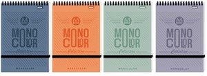 Obrazek Kołonotes A6/96K kratka Monocolor (10szt)