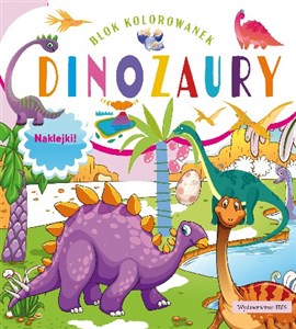 Obrazek Dinozaury. Blok kolorowanek