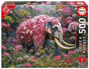 Obrazek Puzzle 500 Kwiatowy Słoń 113447