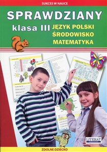 Obrazek Sprawdziany 3 Język polski Środowisko Matematyka