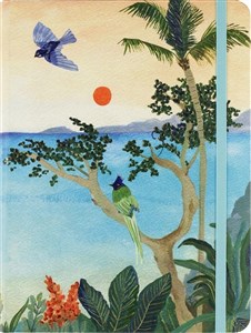 Obrazek Notatnik Midi Tropikalny Raj w linie 160 stron