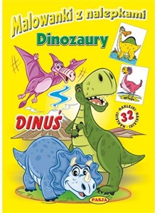 Obrazek Malowanki z nalepkami Dinozaury Dinuś
