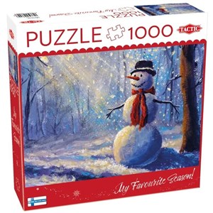 Obrazek Puzzle 1000 el. Happy Snowman- bałwan