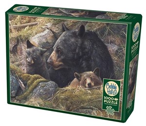 Bild von Puzzle 1000 Rodzina niedźwiedzi Grizzli