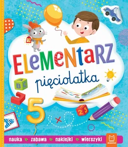 Obrazek Elementarz pięciolatka Nauka Zabawa Naklejki Wierszyki