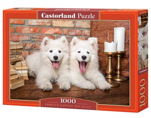 Bild von Puzzle 1000 Samoyed Puppies Say Hello