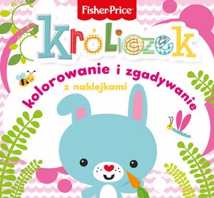 Bild von Fisher Price Kolorowanka podłogowa Króliczek kolorowanie i zgadywanie z naklejkami