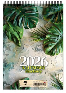 Obrazek Kalendarz 2026 Biurkowy pionowy tygodniowy na spirali Kb A5 mix