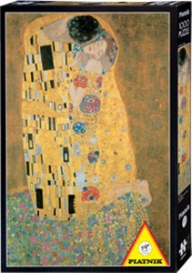 Obrazek Puzzle Piatnik Klimt Pocałunek 1000