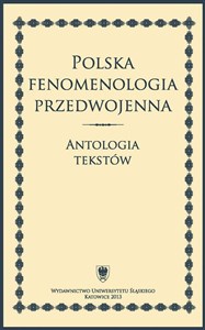 Bild von Polska fenomenologia przedwojenna. Antologia...