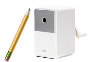 Obrazek Strugaczka na korbkę z pojemnikiem biała