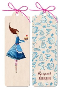 Bild von Zakładka drewniana Kobieta z ciastem