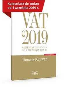 Obrazek VAT 2019 Komentarz do zmian od 1 września 2019