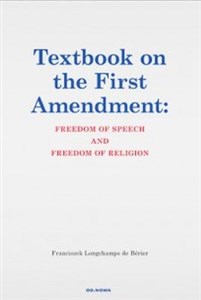 Obrazek Textbook on the First Amendment: Freedom of speech and freedom of religion