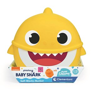 Bild von Klocki miękkie clemmy Wiaderko baby shark 17427