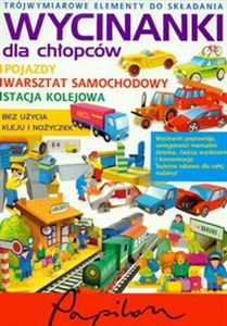 Bild von Wycinanki dla chłopców Pojazdy warsztat samochodowy stacja kolejowa