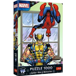 Bild von Puzzle Premium Plus Quality Marvel Spider-Man & Wolverine: Święta 1000