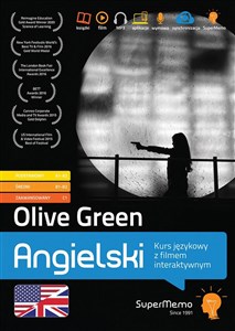 Bild von Olive Green Kurs językowy z filmem interaktywnym poziom podstawowy A1-A2 średni B1-B2 i zaawansowany