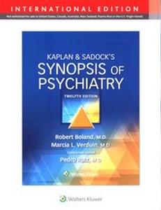 Obrazek Kaplan & Sadock's Synopsis of Psychiatry Twelfth Edition