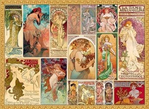 Bild von Puzzle 3000 Collage, Alfons Mucha