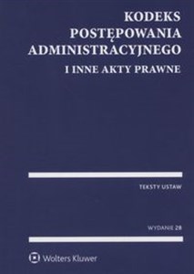 Obrazek Kodeks postępowania administracyjnego i inne akty prawne