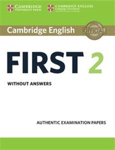 Obrazek Cambridge English First 2 Student's Book without answers