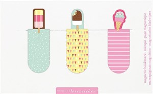 Bild von Zakładki magnetyczne Lody Zestaw 3 sztuki