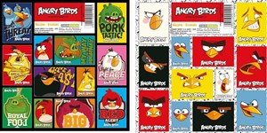 Obrazek Nalepki 16x16 Angry Birds (25szt) DERFORM