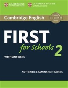 Bild von Cambridge English First for Schools 2 Student's Book with answers