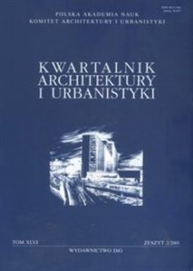 Bild von Kwartalnik Architektury i Urbanistyki 2001/2 tom XLVI Teoria i Historia