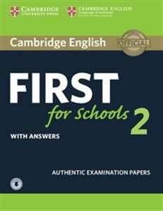Obrazek Cambridge English First for Schools 2 Student's Book with answers and Audio