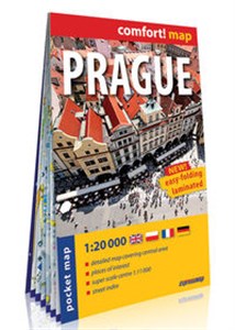 Obrazek Praga (Prague) kieszonkowy laminowany plan miasta 1:20 000