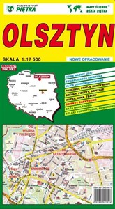 Obrazek Olsztyn 1:17 500 plan miasta PIĘTKA