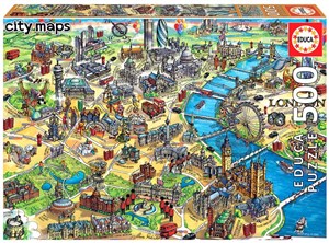 Bild von Puzzle 500 Mapa Londynu G3