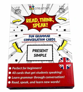 Obrazek Read Think Speak Present Simple CREATIVO