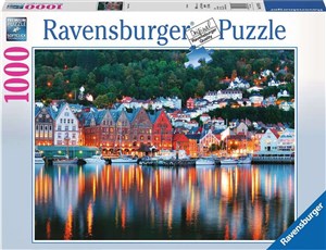 Obrazek Puzzle 2D 1000 Bergen Norwegia 19715